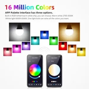 <span class=keywords><strong>Lampadina</strong></span> LED Intelligente E27 9W RGB 110V 220V Compatibile con Tuya AC WIFI <span class=keywords><strong>Bluetooth</strong></span> per Illuminazione Soggiorno e Feste - Product Image 6