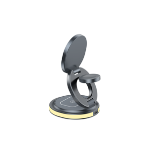 Nouvelle Lampe de Nuit 2026 à Succès Commercial, Charge Rapide 15W, Chargeur Sans Fil <span class=keywords><strong>3</strong></span>-en-1, Support de Charge Magnétique Pliable - Product Image 5