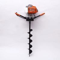 Nouvelle tarière thermique professionnelle 2,7 CV 63,3 cm³ à essence, deux temps, pour jardinage, avec tarière spirale