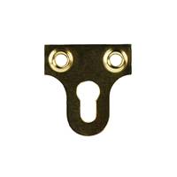 Slotted GLASS Plates Electro-Brass Plated 25MM | for Glass Shelf & Mirror Mounting | Glass & Mirror Fittings