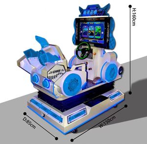 Machine de jeu d'arcade de course automobile en métal à monnayeur pour enfants - Simulateur d'action à 1 joueur - Product Image 5