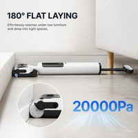 Nettoyeur de sol sans fil T300Pro avec aspiration maximale de 20000 Pa 180 °   Aspirateur intelligent 3-en-1 pour sols plats, humides et secs, pour la maison, compatible OEM