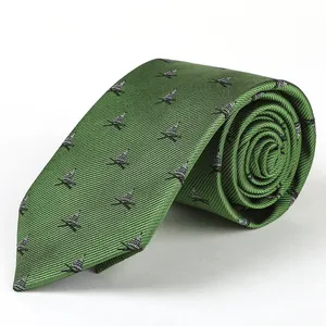 Luxury Silk Green Italian Texture Tie Mens Necktie for Business Leisure with Custom Logo Best Chinese Silk Quality Ties