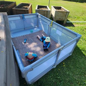 Parc de jeux pour bébé personnalisé grand format avec porte - Parcs pour bébés personnalisés - Product Image 2