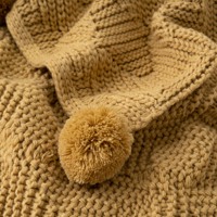 Heimtextilien Maßanfertigung 100% Polyester Strukturierte Waffel-Decke, Dick, Gewichtet, Weich, Warm, Gestrickt, Dekorative Decke