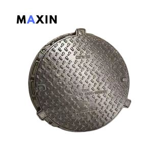 경쟁력있는 가격 MAXIN 브랜드 CE 인증 힌지 연성 철 맨홀 커버 30cm ~ 70cm 도로 사용을위한 검은 역청 표면 - Product Image 2