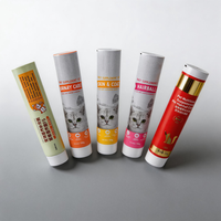 Tube souple écologique et recyclable en aluminium-plastique avec bouchon à vis, sans BPA, pour pâte dentifrice ou soins bucco-dentaires pour animaux de compagnie