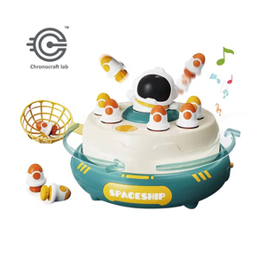 <span class=keywords><strong>Gioco</strong></span> 2-in-1 di Pesca e Cattura con Piattaforma Girevole, Giocattolo Elettrico per Bambini con Lanciatore di Razzi Spaziali per l'Interazione Familiare - Product Image 1
