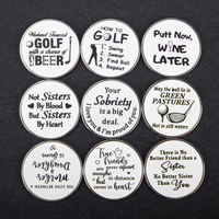 Marqueur de balle de golf léger OEM en acier inoxydable, marqueurs de balle de golf personnalisés avec logo, marqueur de golf en laiton personnalisé