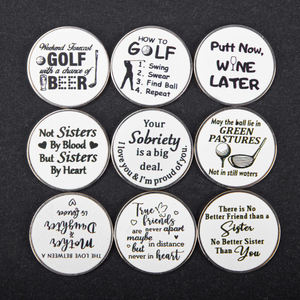 Marqueur de balle de golf léger OEM en acier inoxydable, marqueurs de balle de golf personnalisés avec logo, marqueur de golf en laiton personnalisé - Product Image 3
