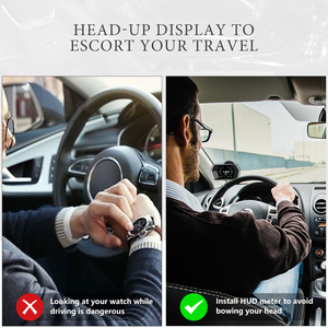 P17 OBD2 + GPS Thông Minh Kỹ thuật số hiển thị đầu HUD Đồng hồ tốc độ và làm mát turbo tăng báo động cho tất cả các xe mát Xe thiết bị điện tử - Product Image 5