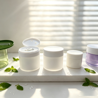 Pot cosmétique en PP brillant avec couvercle à clapet pour baume nettoyant et démaquillant, avec cuillère, à ouverture large, scellage hermétique, couleur personnalisable, OEM, vente en gros