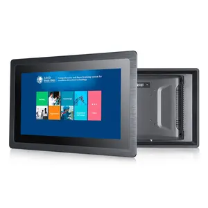Embedded Panel Mount Industrial Capacitive Touch HMI Monitor 12 13.3 15.6 18.5 Inch IP65 Resistive Touch Industrial Display