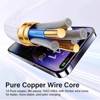 Cable USB C a USB tipo C de 2M y 240W para IP15 Plus Pro Max Samsung S24 S23 USB C PD Cable de cargador rápido para Macbook Pro