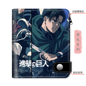 17 Modèles En Gros Eren Jaeger Anime Femmes Portefeuille De Luxe Dames Sac À Main Dessin Animé Boîte Emballage Homme Portefeuille De Luxe Pince À Billets Portefeuille - Product Image 1