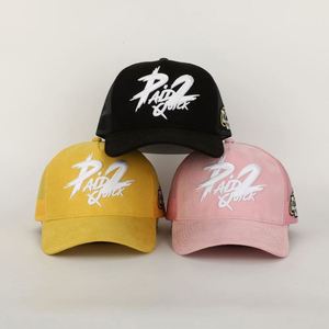 Wholesale Oem Custom 5 Panel High Quality 3D Embroidery Logo Trucker Cap,Mesh Snap Back Gorras,Suede Trucker <b>Hat</b> - Product Image 1