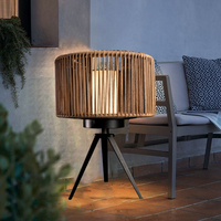 Lampe solaire électrique en aluminium pour extérieur, patio, jardin, éclairage LED solaire pour terrasse, suspension de table, décoration à intensité variable