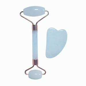 ลูกกลิ้งนวดหน้าหยกขาว ช่วยลดความเหนื่อยล้า ชุดกัวซา - Product Image 1