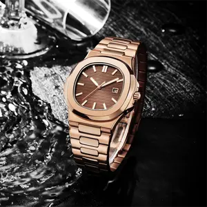패션 석영 손목 시계 42mm 케이스 달력 Relojes 개인화 남성용 고급 시계 남성용 시계 만들기 공급 업체