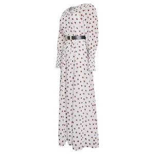Abiti Autunnali da Donna alla Moda, Vestiti Lunghi a Pois Eleganti in Chiffon per la Spiaggia - Product Image 5