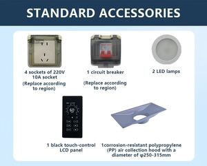 Patlamaya Dayanıklı Laboratuvar Aspiratörü Asit Alkali Dayanımlı Yanmaz Kimyasal Isıya Dayanıklı Okullar Atölyeler Dayanıklı Metal HPL - Product Image 3