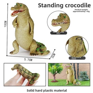 Modelos de animales salvajes de plástico realista, juguetes educativos cognitivos para niños y niñas, cocodrilo y cocodrilo del Nilo para niños - Product Image 5