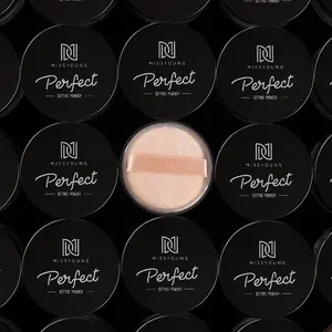 Private label cosmetic makeup highlighters pink loose powder with packaging