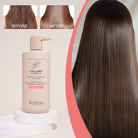Champú y Acondicionador de Colágeno al por Mayor para Reparación de Cabello Dañado, Champú Sin Silicona, Marca Privada
