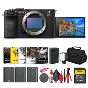 NUOVA ORIGINALE Sony Alpha 7CR <span class=keywords><strong>Fotocamera</strong></span> <span class=keywords><strong>Ibrida</strong></span> Mirrorless Full-Frame con Obiettivo Intercambiabile (ILCE-7CR/B) + Scheda da 64GB + Borsa per <span class=keywords><strong>Fotocamera</strong></span> - Product Image 4