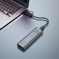 Personnalisé le plus populaire Usb3.1 Aluminium sans outil Type-C M2 Ssd Boîtier 2 en 1 Étanche Nvme M.2 Pcie Ssd Boîtiers pour Ps5