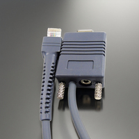 Cable DE DATOS USB RS232 a RJ45 con chaqueta de PVC para uso de PC/impresora con escáner de código de barras Zebra/Symbol/Motorola