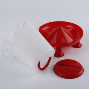 치킨 오리 메추라기 PP 재료 치킨 피더 동물 피더 용 레드 자동 가금류 피더 - Product Image 3