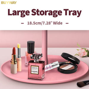 Cermin meja rias kosmetik perjalanan portabel sentuh, cermin meja rias meja rias Nordik Miroir rias Led dengan lampu - Product Image 3