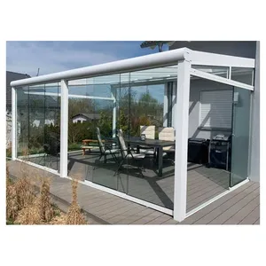 Açık Veranda tüm sezon Sunroom cam ev alüminyum bahçe cam kış bahçesi