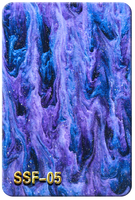 Plaque acrylique tricolore texturée marbre écologique de 3 mm d'épaisseur avec service de découpe