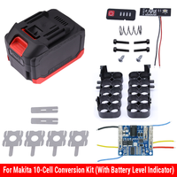 Boîte de batterie Makita 18650 18V 21V pour clé à chocs électrique, outil électrique avec accessoires de batterie au lithium