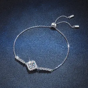 Moissanite jewelry fine jewelry bracelets bangles 925 sterling silver bracelets fine moissanite bracelet