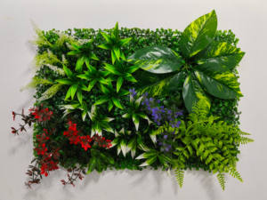 Mur de plantes simulées de luxe mur vert en plastique panneau de fruits de lierre avec <span class=keywords><strong>haie</strong></span> de feuilles artificielles pour la décoration de fête de mariage ou de pelouse - Product Image 6