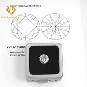 Moissanita de Alta Calidad con Certificado IGI, Corte Redondo, VVS1, Color F, 4.05ct, Diamante Suelto Cultivado en Laboratorio - Product Image 4