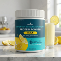 Protéine de lactosérum en poudre à formule scientifique, saveur citron, marque privée OEM, facile à dissoudre, complément protéiné pour la récupération sportive