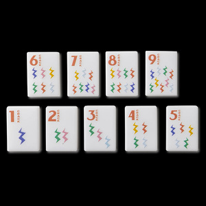 2026 Más Vendido Lujoso Juego de Fichas de Mahjong Americano de Acrílico de 160 Piezas con Tapete, Juego de Mahjong, Regalos de Casino, Entretenimiento - Product Image 5