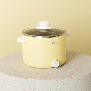 1.5 litres <span class=keywords><strong>portable</strong></span> antiadhésif facile à nettoyer hot pot table électrique étudiant dortoir multi cuisinière mini marmite avec double alimentation - Product Image 1
