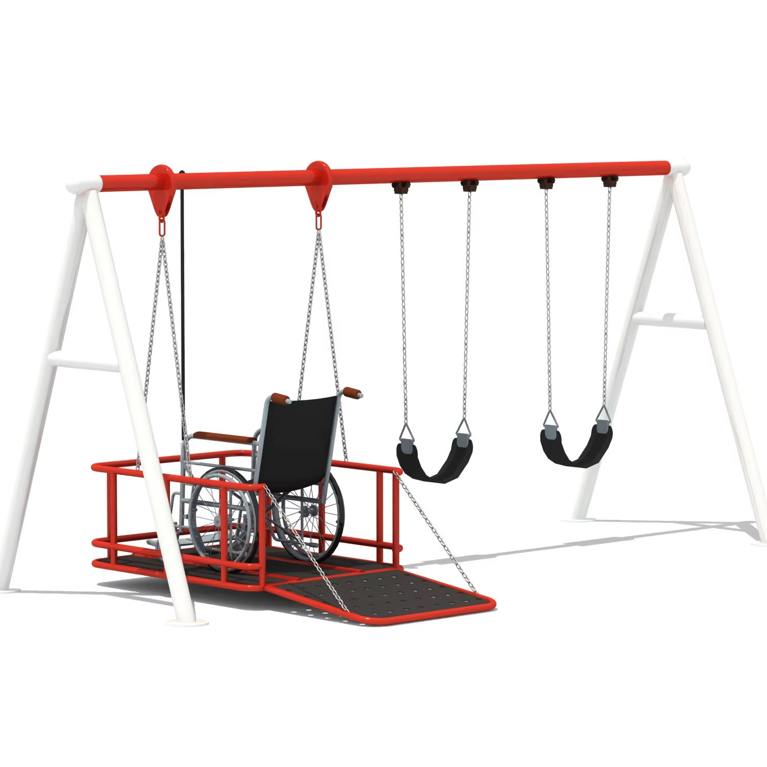 Wheelchair Users Disabled Swings For Parks Wheelchair Accessible