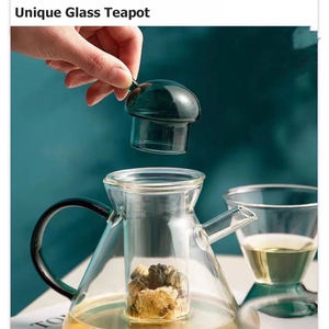 Tetera <span class=keywords><strong>de</strong></span> vidrio <span class=keywords><strong>de</strong></span> borosilicato resistente al calor, 500ml, con infusor, venta al <span class=keywords><strong>por</strong></span> <span class=keywords><strong>mayor</strong></span> - Product Image 3