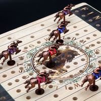 GUANGYU – Nouveauté : Échecs de luxe en métal au design unique, pièces d'échecs créatives d'inspiration antique, jeu de course de chevaux en bois personnalisé