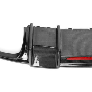 Nouveau diffuseur de pare-chocs arrière A3 Sline S3 avec éclairage LED, style KB, en fibre de carbone, léger, à visser, pour <span class=keywords><strong>Audi</strong></span> 2014-<span class=keywords><strong>2016</strong></span> - Product Image 4