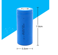 Baterai Lithium Iron Phosphate Silinder Isi Ulang Deep Cycle 32700 3.2V 6Ah Baterai LiFePO4 3.2V 6Ah