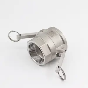 Stainless Steel Quick Coupling Snap Type Water Pipe Pump Valve Welding Female Threaded Coupling