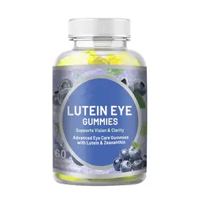 Lutein göz gummies sıcak satış üreticisi geliştirmek göz sinir sakızlı şeker doğal takviyesi sağlık gummies