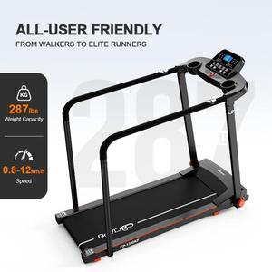 Ciapo 1380KF Folding Smart Machine Fitness Equipment LCD Screen Heart Rate Steel Black Handheld - Product Image 2